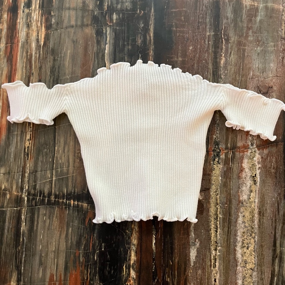 white crop top